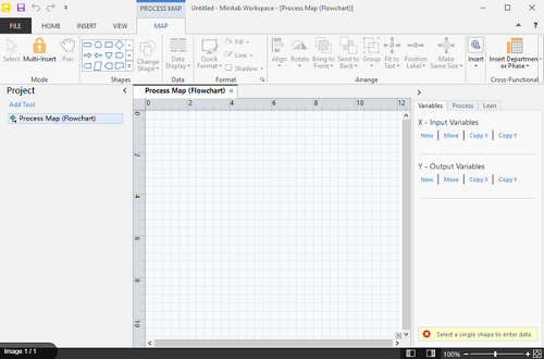 MiniTAB Workspace