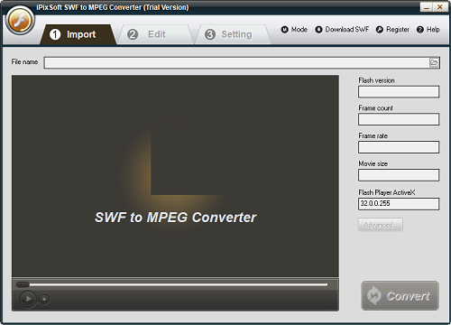 iPixSoft SWF to MPEG Converter