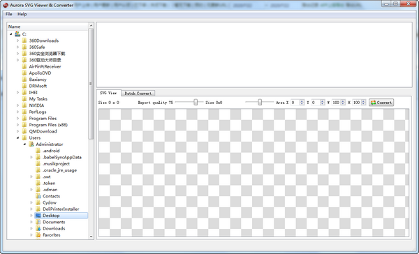 Aurora SVG Viewer & Converter
