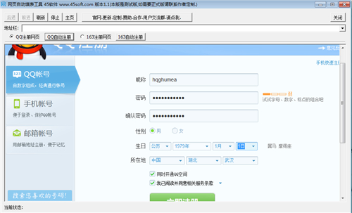 网页自动填表软件